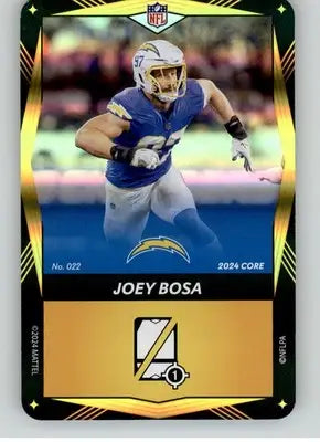 Joey Bosa - 2024 UNO Elite Core Edition - Yellow Foil - #022 - Football - Football Card Single