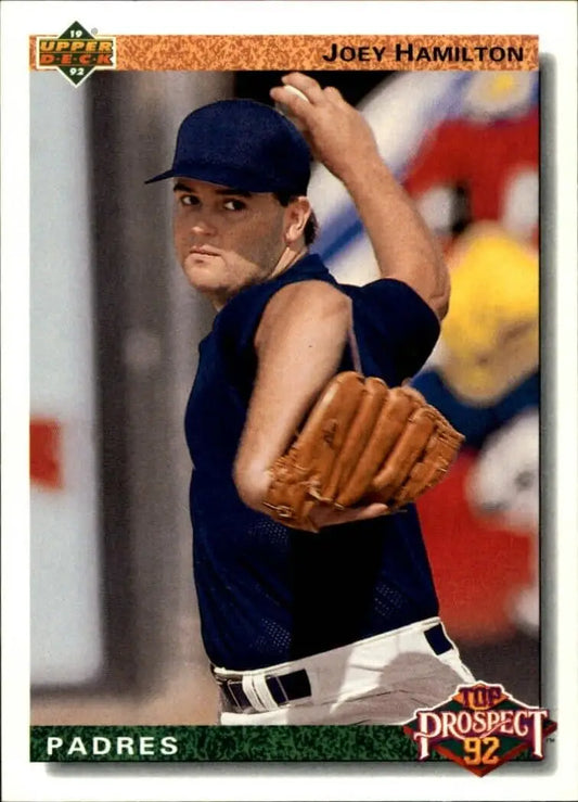 Joey Hamilton 1992 Upper Deck MLB #67 Rookie Baseball Card San Diego Padres - Baseball Card Single