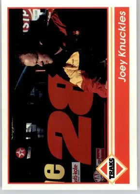 Joey Knuckles - 1992 Traks - #185 - Racing - Racing Card Single
