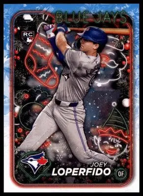 Joey Loperfido Rookie 2024 Topps Holiday #H71 Toronto Blue Jays - Baseball Card Single