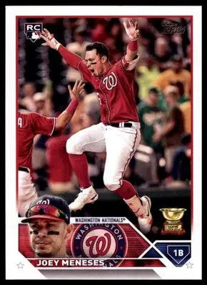 Joey Meneses Rookie 2023 Topps #470 Washington Nationals - Baseball Card Single