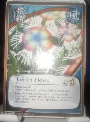 Jofuku Flower - 939 - Rare - Gold Letters - Avenger’s Wrath NM/LP - Naruto TCG - TCG Card Single