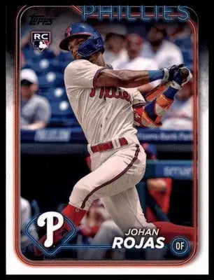 Johan Rojas Rookie 2024 Topps #209 Philadelphia Phillies - Baseball Card Single