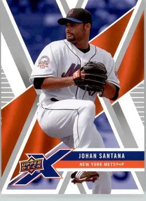 Johan Santana - 2008 Upper Deck X - #64 - Baseball - Baseball Card Single