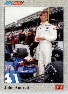John Andretti - 1991 All World - #4 - Racing - Racing Card Single