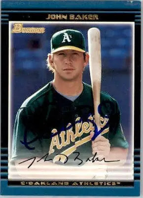 John Baker - 2002 Bowman Draft Picks & Prospects - #BDP81 - Chrome Baseball - Baseball Card Single