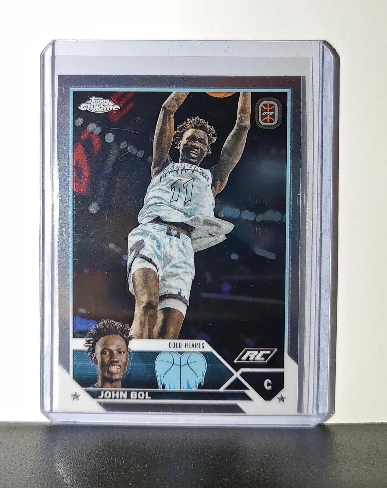 John Bol Rookie Card 2023-24 Topps Chrome Overtime #50 Cold Hearts - Basketball Card Single