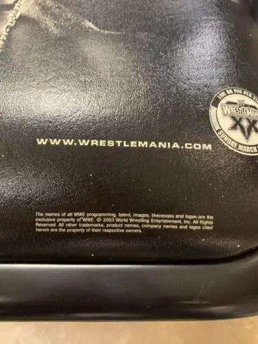 Black WWE tray for JOHN CENA WWE Royal Rumble Ringside VIP Chair Philadelphia Wachovia Center