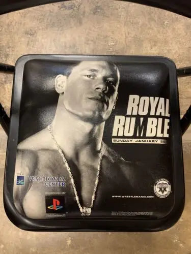 John Cena WWE Royal Rumble 2004 Ringside VIP Chair at Philadelphia Wachovia Center