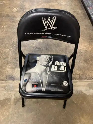 WWE Royal Rumble Ringside VIP Chair from Philadelphia Wachovia Center featuring John Cena
