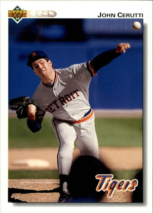 John Cerutti 1992 Upper Deck MLB #487 Baseball Card Detroit Tigers - Baseball Card Single