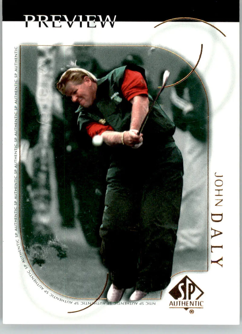 John Daly - 2001 Upper Deck - #1 - SP Authentic Preview Golf - Golf Card Single