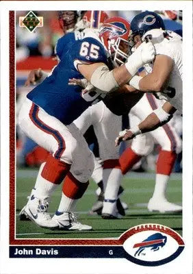 John Davis - 1991 Upper Deck - #570 - RC Football - Football Card Single