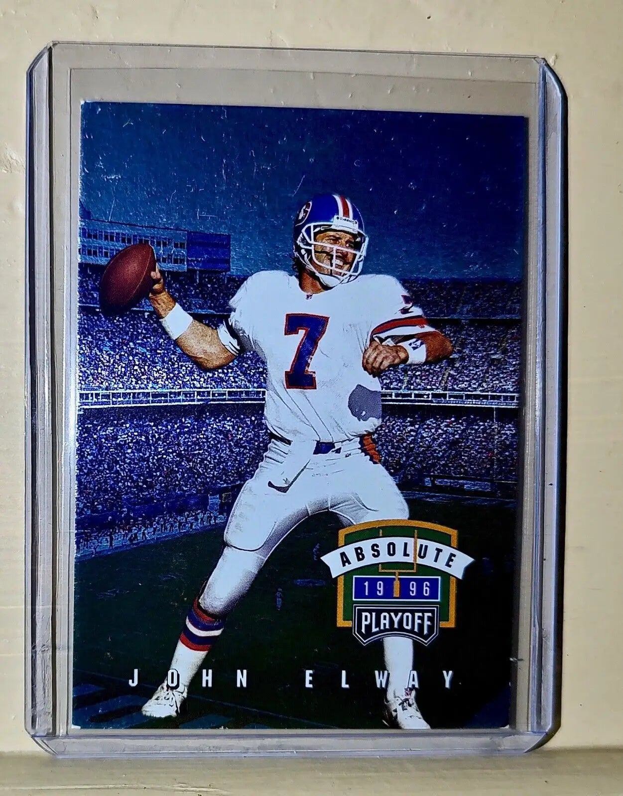 John Elway 1996 Absolute Playoff Football #103 NFL Card Denver Broncos - Football Card Single