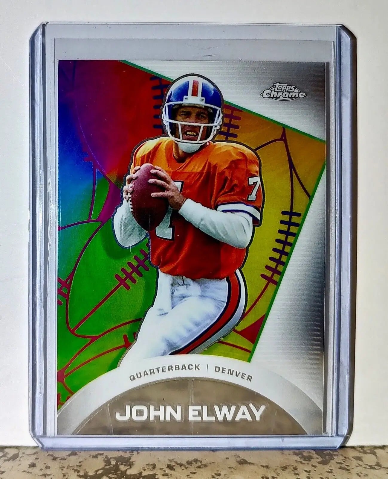 John Elway 2023 Topps Chrome All-Etch NFL #CAE-4 Football Card Denver Broncos - Football Card Single
