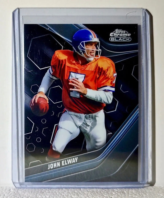 John Elway 2023 Topps Chrome Black NFL #116 Football Card Denver Broncos - Football Card Single
