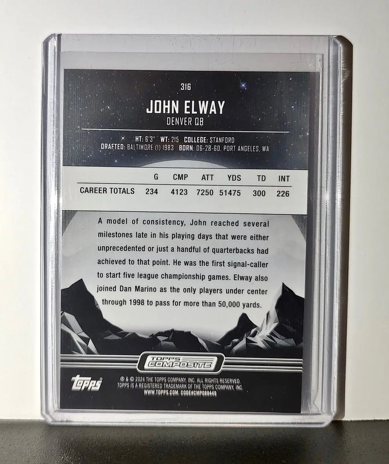 John Elway 2023 Topps Midnight NFL #316 Card Denver Broncos