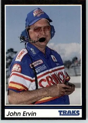 John Ervin - 1991 Traks - #132 - RC Racing - Racing Card Single