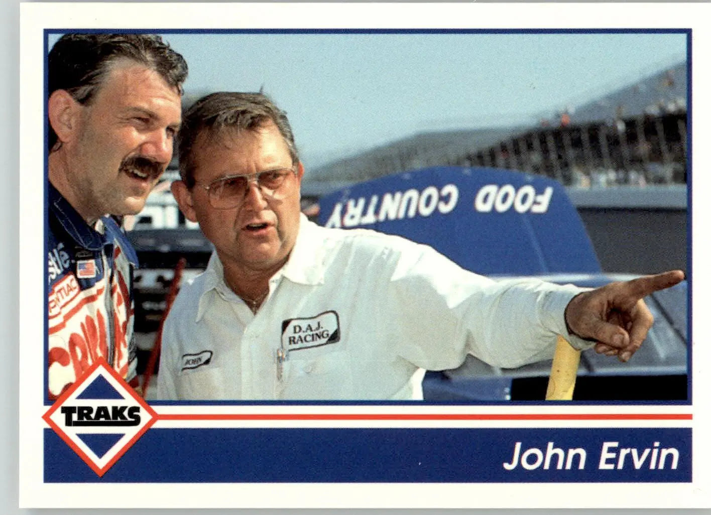 John Ervin - 1992 Traks - #132 - Racing - Racing Card Single