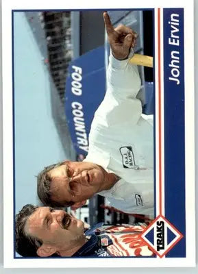 John Ervin - 1992 Traks - #132 - Racing - Racing Card Single
