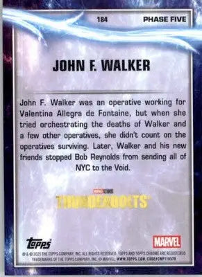 John F. Walker - 2025 Topps Chrome Marvel Studios - #184 - Non_sport - Non-Sports Card Single