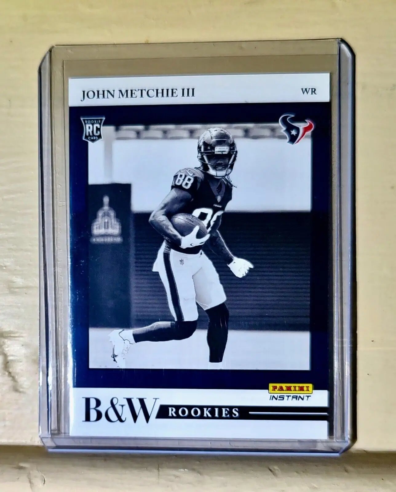 John Metchie III 2022 Panini NFL Black & White Rookies #16 Football Card 1/649 - Football Card Single
