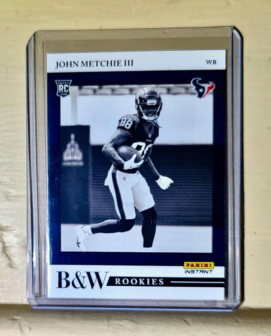 John Metchie III 2022 Panini NFL Black & White Rookies #16 Football Card 1/649 - Football Card Single