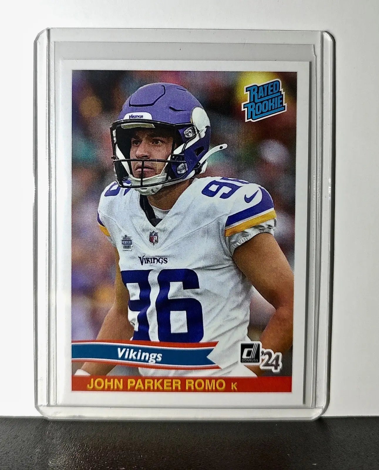 John Parker Romo Rookie 2024 Panini Rated Rookie Retro NFL #41 Bears 1 of 890 - Football Card Single