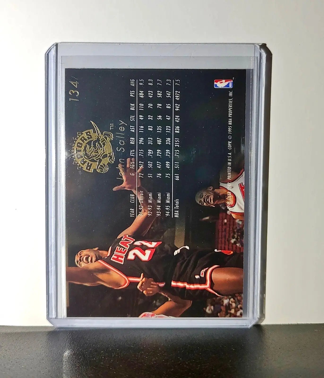 John Salley 1995-96 Flair NBA #134 Card Toronto Raptors