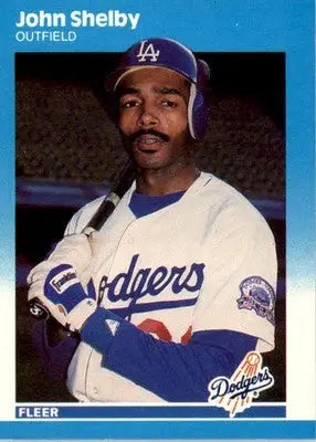 John Shelby - 1987 Fleer Update - #U-109 - Baseball - Baseball Card Single