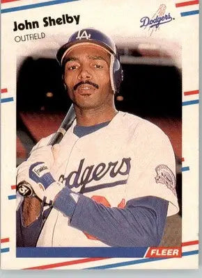 John Shelby - 1988 Fleer - #526 - Baseball - Baseball Card Single