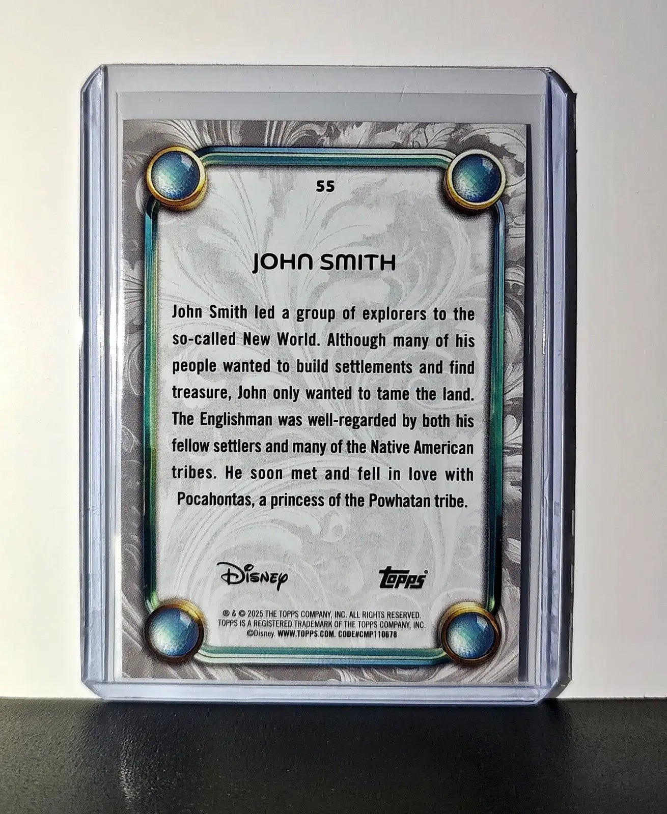 John Smith 2025 Topps Disney Wonder #55 Card Pocahontas