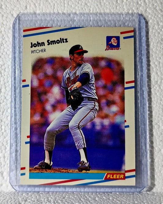 John Smoltz 1988 Fleer MLB #U-74 Baseball Card Atlanta Braves - Baseball Card Single