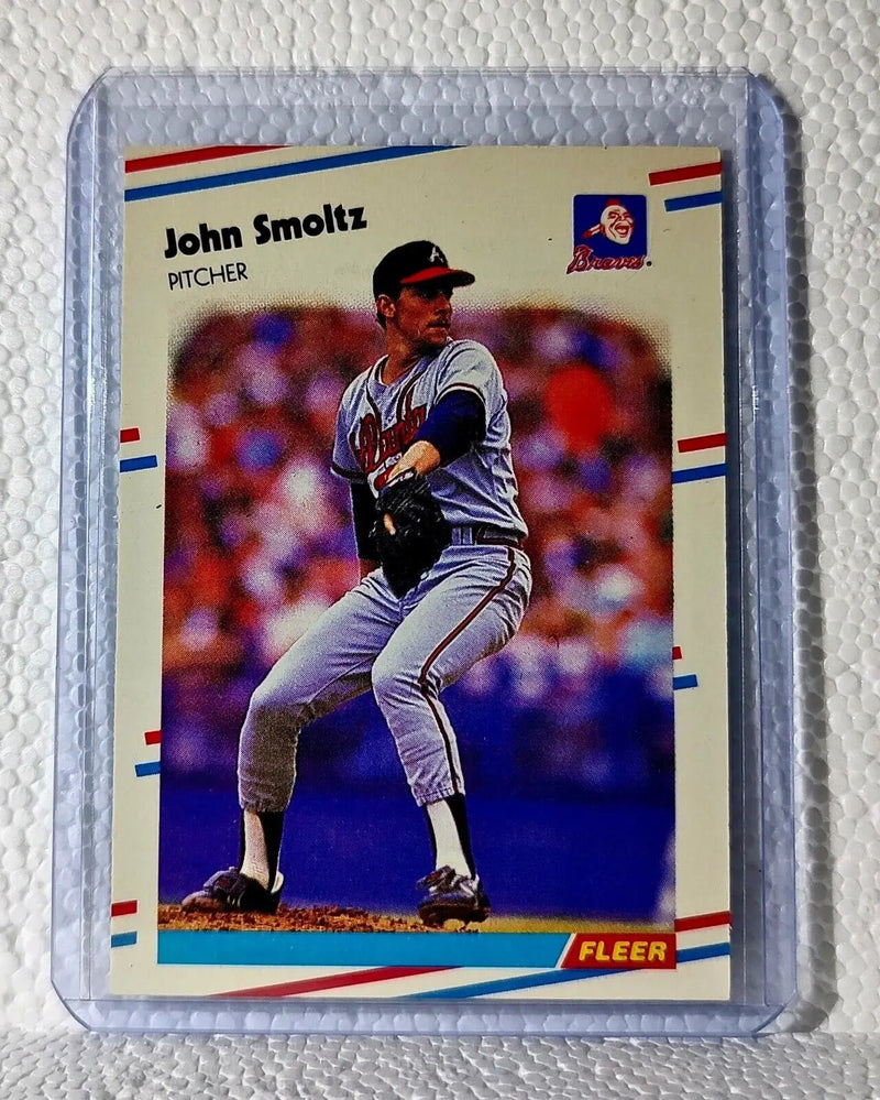John Smoltz 1988 Fleer MLB #U-74 Baseball Card Atlanta Braves