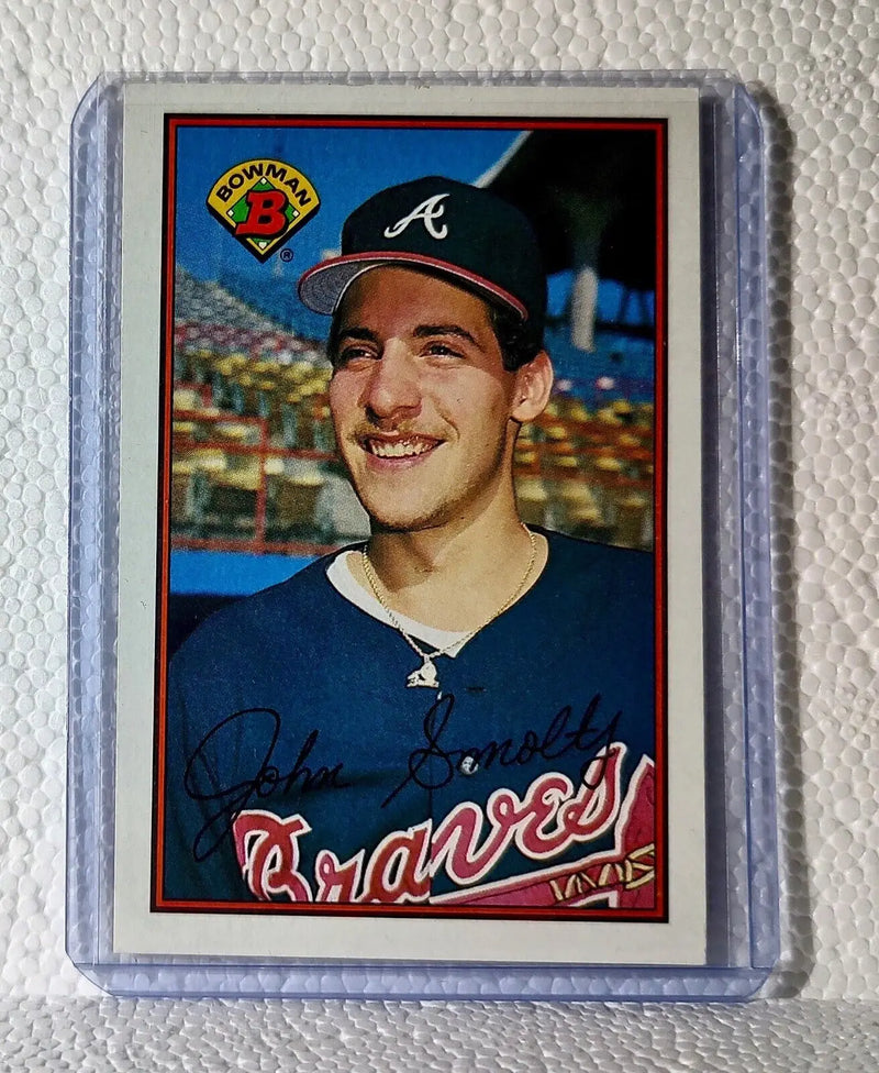 John Smoltz 1989 Bowman MLB #266 Baseball Card Atlanta Braves