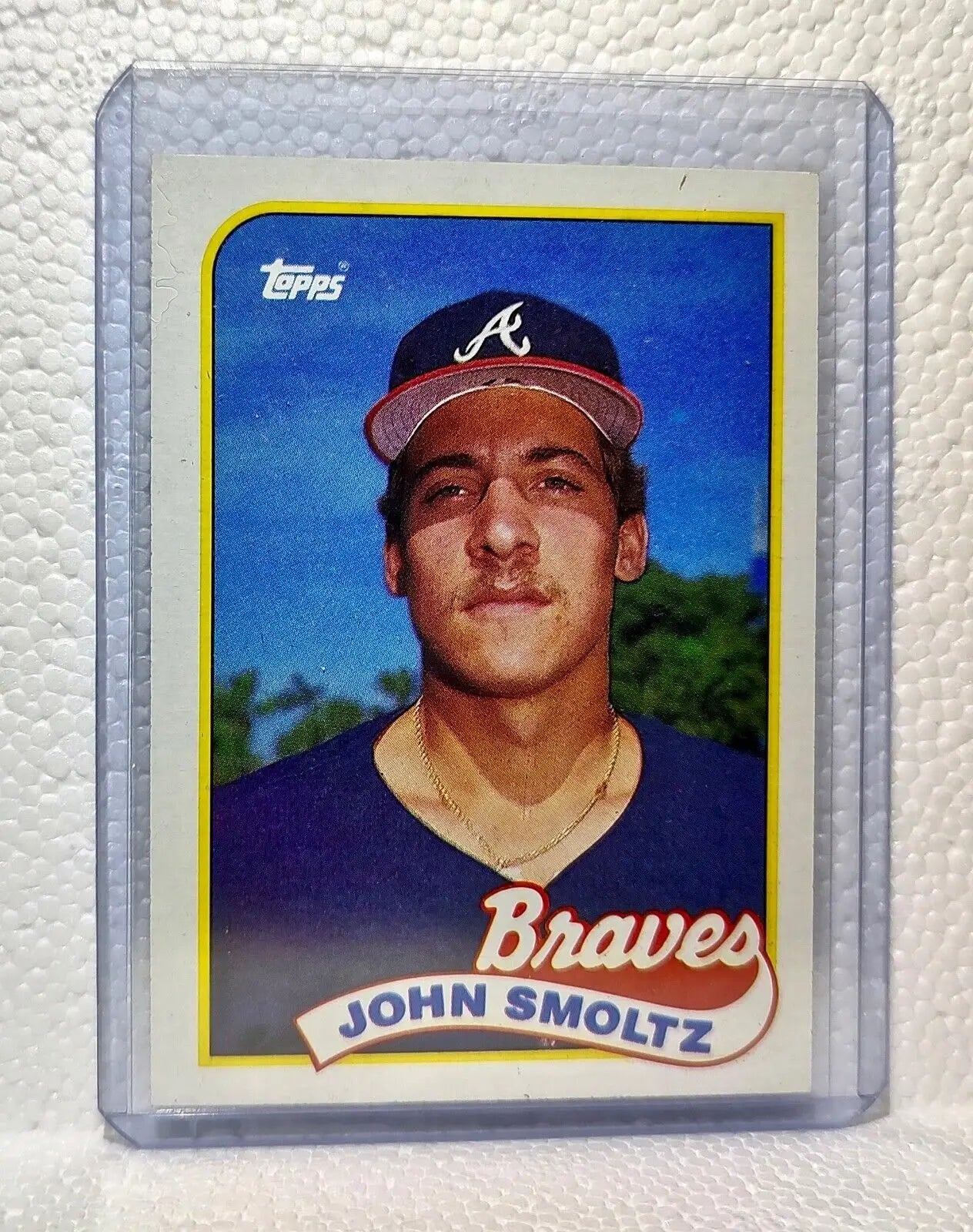 John Smoltz 1989 Topps MLB #382 Baseball Card Atlanta Braves - Baseball Card Single