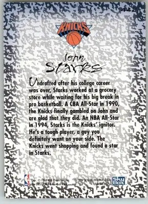 John Starks - 1994-95 NBA Hoops Gold Mine - #443 - Basketball - Basketball Card Single
