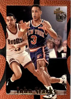 John Starks - 1994-95 Topps Embossed - #66 - Basketball - Basketball Card Single