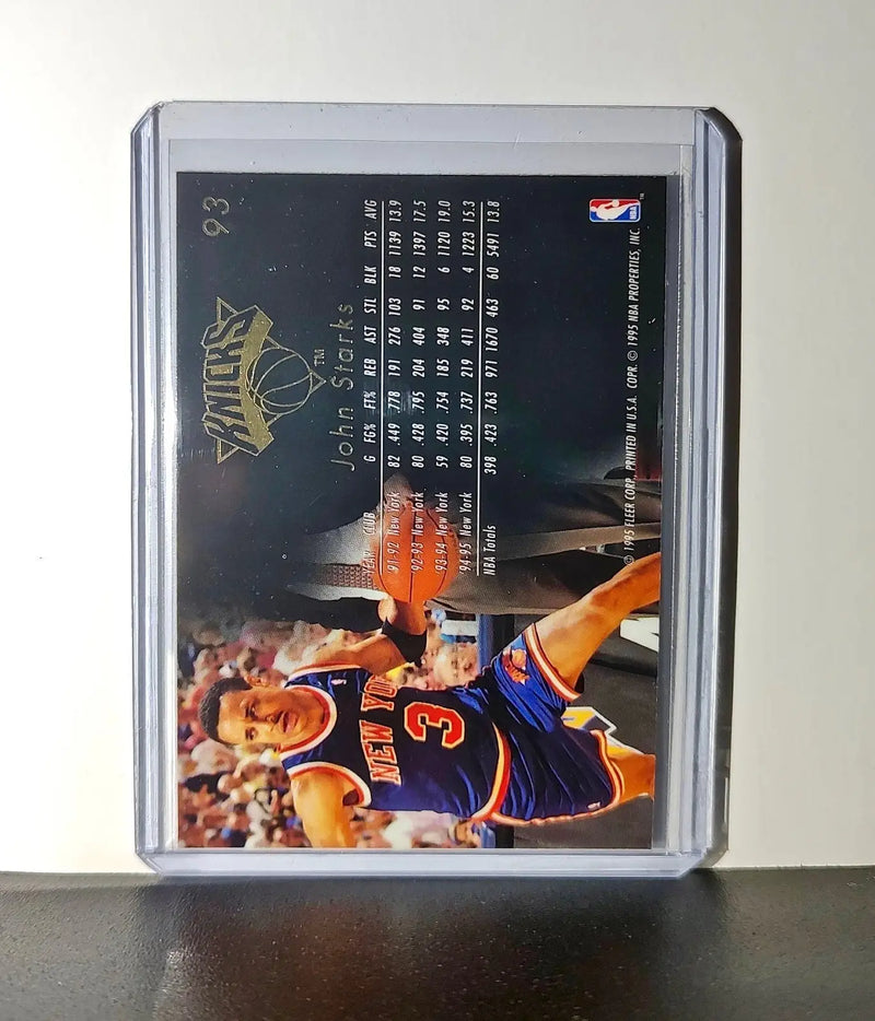 John Starks 1995-96 Flair NBA #93 Card New York Knicks