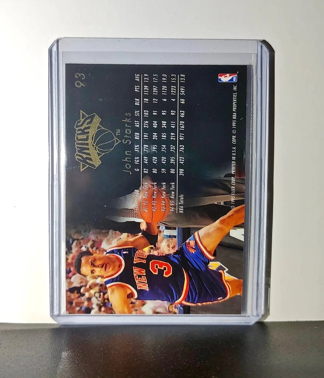 John Starks 1995-96 Flair NBA #93 Card New York Knicks - Basketball Card Single