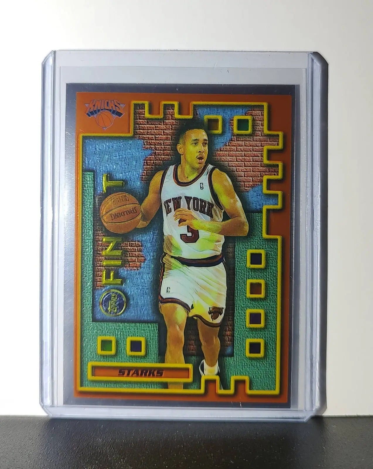 John Starks 1995-96 Topps Finest NBA #M38 Mysterly Knicks