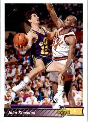 John Stockton - 1992-93 Upper Deck - #116 - Basketball - Basketball Card Single