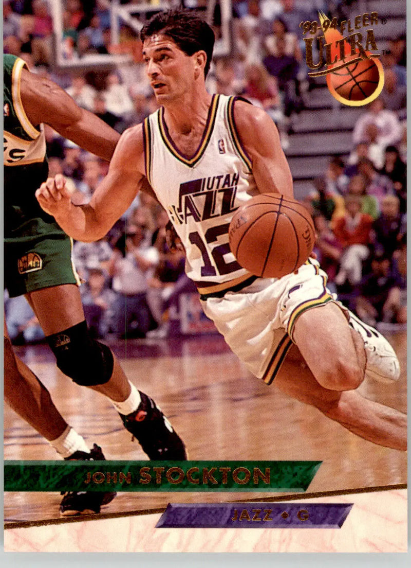 John Stockton - 1993-94 Ultra - #190 - Basketball - Basketball Card Single