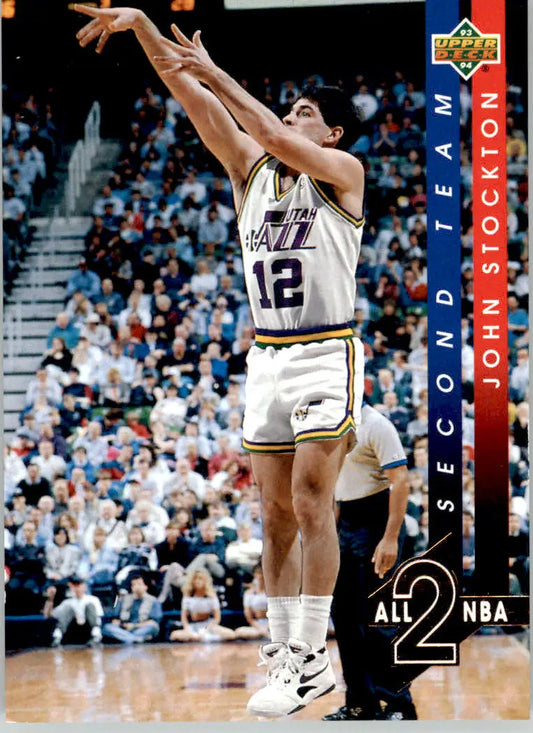 John Stockton - 1993-94 Upper Deck - #AN9 - All-NBA Basketball - Basketball Card Single
