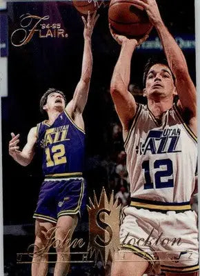 John Stockton - 1994-95 Flair - #151 - Basketball - Basketball Card Single