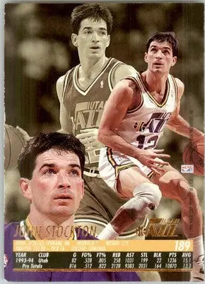 John Stockton - 1994-95 Ultra - #189 - Basketball - Basketball Card Single