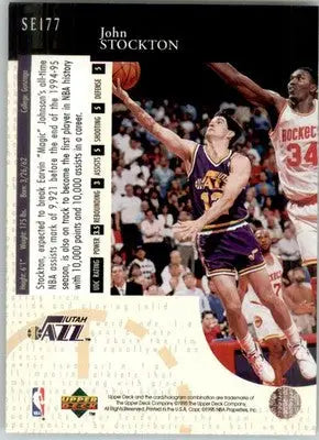 John Stockton - 1994-95 Upper Deck - #SE177 - Special Edition Basketball - Basketball Card Single