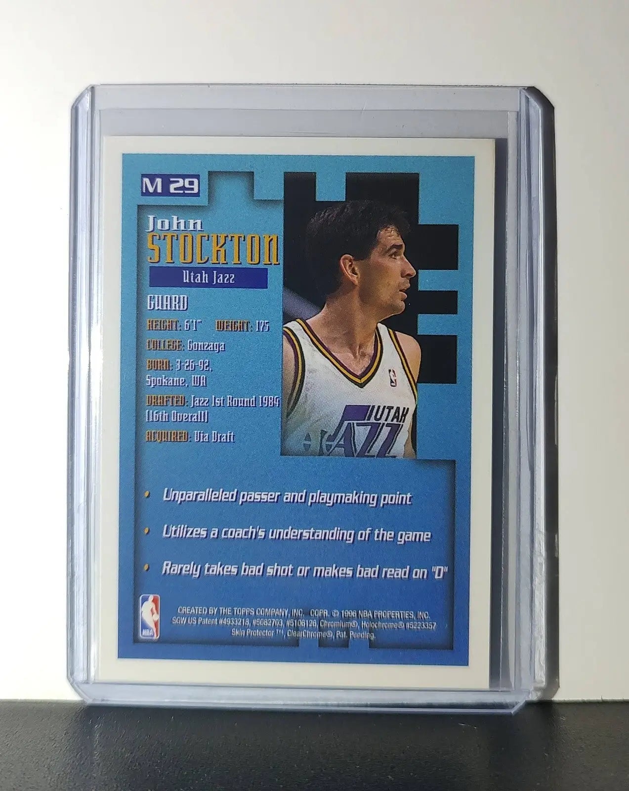 John Stockton 1995-96 Topps Finest NBA #M29 Mysterly Jazz