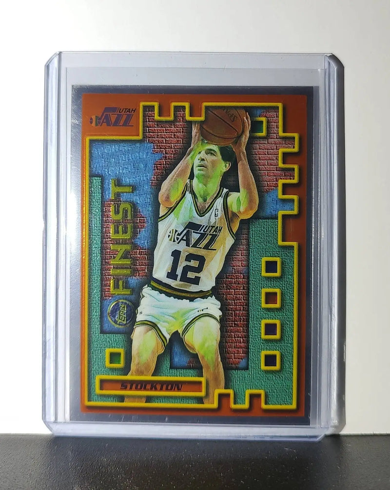 John Stockton 1995-96 Topps Finest NBA #M29 Mysterly Jazz