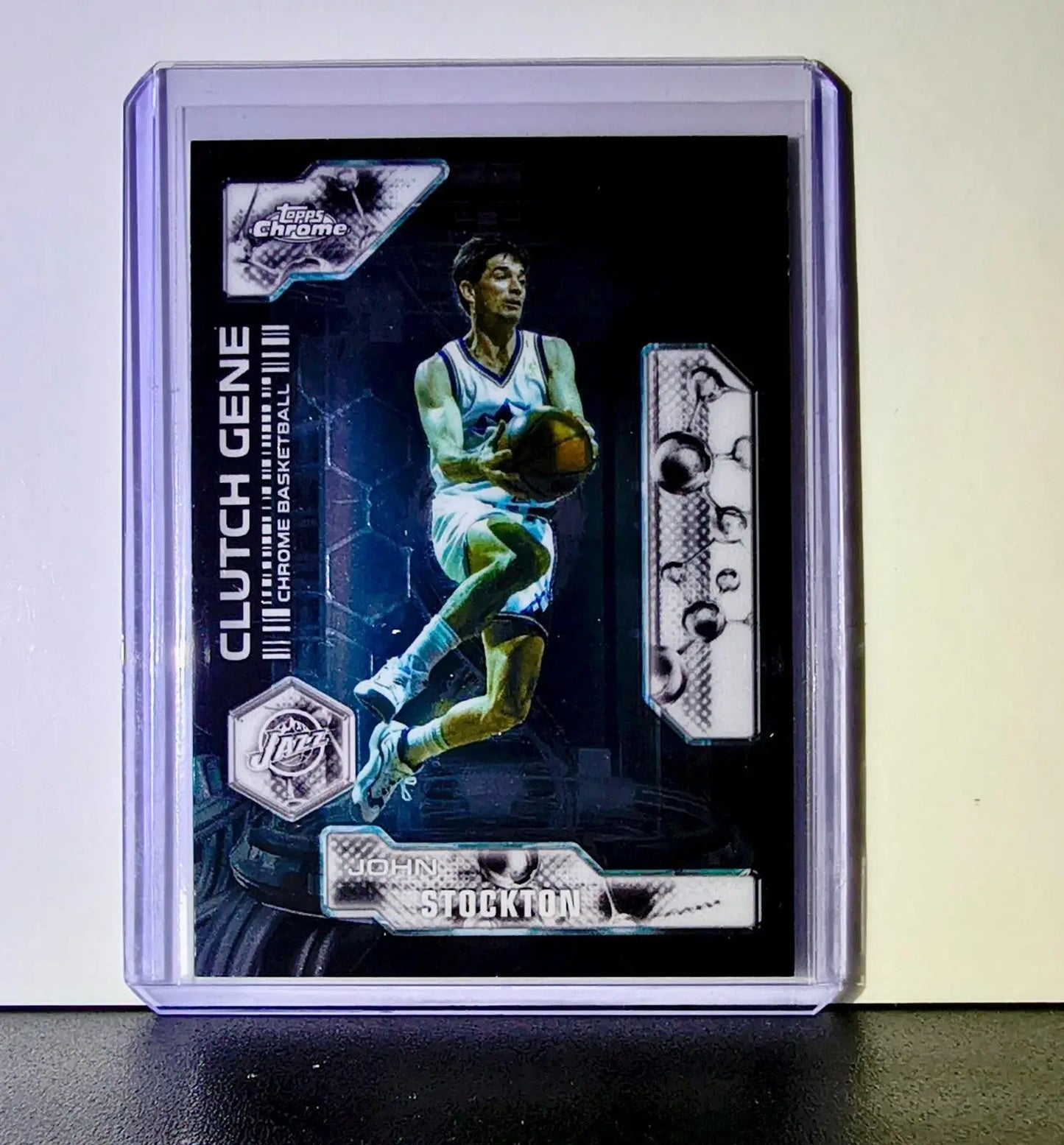 John Stockton 2025-26 NBA Topps Chrome Update Clutch Gene #CG-30 Card Utah Jazz - Basketball Card Single